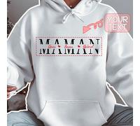 Sweat-shirt à capuche personnalisé avec slogan de la Saint-Valentin, cadeau pour la fête des mères, vêtements de groupe personnalisés pour rassemblement familial, pour bébés/amis/couples/animaux de co