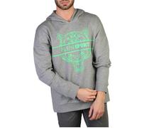 Plein Sport - Sweat à Capuche Gris Manches Longues Imprimé Contrasté - Homme - Sport - Gris - Taille: M