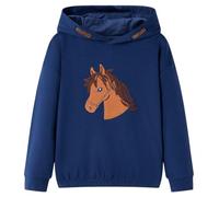 Sweat shirt à capuche pour enfants bleu marine 128