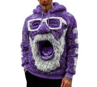 Sweat-shirt à capuche pour homme - Pull à capuche - Sweat à manches longues - Pull d'extérieur confortable et décontracté - Pour le travail et les loisirs, lilas, S