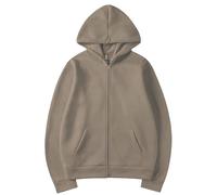 Sweat-shirt à capuche pour homme | Sweatshirt à capuche avec fermeture éclair complète | Vestes en polaire à cordon de serrage | Sweat-shirt à capuche ample de travail décontracté uni à manches