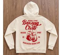 sweat-shirt à capuche pour hommes avec imprimé graphique lié à la boxe, doublure thermique, style de rue décontracté, automne/hiver L,M,S,XL,XS,XXLFruits & légumesTissu tricoté