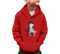 Sweat-Shirt à Capuche pour Petits garçons et Filles avec Motif Dinosaure à Manches Longues avec Capuche pour Tout-Petits Hiver Chemise Chaude Pull Tops 3-14 Cardigan bébé