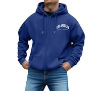 Sweat-Shirt a Capuche, Sweat à Capuche zippé à imprimé Lettres, Coupe Ample, décontracté, Manches Longues