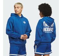 ADIDAS ORIGINALS Sweat-shirt 'World Wide Hoops Q1' bleu / blanc, Taille XL