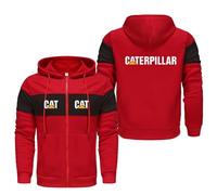 Sweat-shirt à capuche zippé Ca.ter-pillar, veste à manches longues, haut sweatshirt confortable pour un style décontracté(Multicolor 7,XXL)