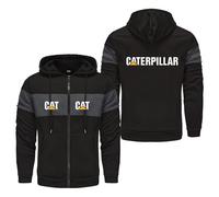 Sweat-shirt à capuche zippé Ca.ter-pillar, veste à manches longues, haut sweatshirt confortable pour un style décontracté(Multicolor 2,XL)