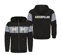 Sweat-shirt à capuche zippé Ca.ter-pillar, veste à manches longues, haut sweatshirt confortable pour un style décontracté(Multicolor 8,S)