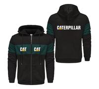 Sweat-shirt à capuche zippé Ca.ter-pillar, veste à manches longues, haut sweatshirt confortable pour un style décontracté(Multicolor 4,XXL)