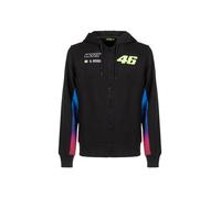 Sweat-Shirt À Capuche Zippé Fade Vr46 Wrt Moto Gp Officiel Noir