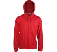 Sweat-shirt à capuche zippé Kariban - Rouge XS