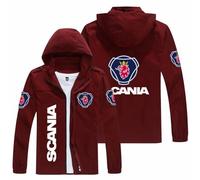 Sweat-Shirt à Capuche Zippé Sc.an.ia, Manteau Décontracté, Hoodie Coupe Standard pour Printemps Automne, ExtéRieur(Multicolor 5,XL)