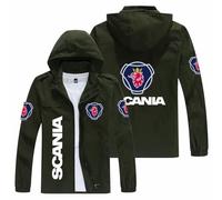 Sweat-Shirt à Capuche Zippé Sc.an.ia, Manteau Décontracté, Hoodie Coupe Standard pour Printemps Automne, ExtéRieur(Multicolor 3,XXL)