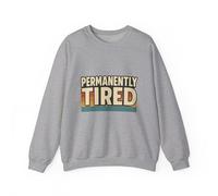 Sweat-shirt à col rond confortable pour les âmes fatiguées, tenue décontractée, cadeau pour les amis, vêtements de relaxation, gris, 4X-Large