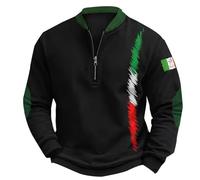 Sweat-Shirt à col Rond en Polaire Homme Sweat-Shirt Imprimé Italie Fashion Homme Pull en Maille
