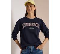 Sweat-shirt à col rond et broderie