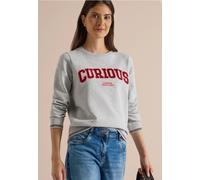 Sweat-shirt à col rond et broderie