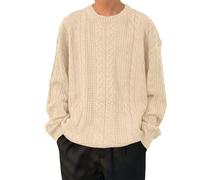 Sweat-Shirt À Col Rond Homme, Pull Homme Grande Taille, Hiver Chaud Loisirs Grande Taille Tricot Chandail Mode Et Confort Respirant Coupe Slim Pullover Col Rond Basique Manches Longues Sweatshirts