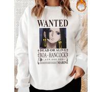 Sweat-shirt à col rond oversize uni pour femme, imprimé One Piece Boa Hancock Empress, haut en coton pour femme, idéal pour les vacances d'automne, idéal pour les vêtements de sport en plein air, idéa