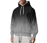 Sweat-shirt à col rond pour homme, chandail à imprimé dégradé pour homme, pull ample tendance, pulls décontractés et tendance, col rond, manches longues, pull sans capuche pour l'automne et l'hiver