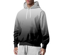 Sweat-shirt à col rond pour homme, chandail à imprimé dégradé pour homme, pull ample tendance, pulls décontractés et tendance, col rond, manches longues, pull sans capuche pour l'automne et l'hiver