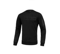 Sweat-shirt à col rond pour hommes PitBull BEYER en coton noir Pit Bull