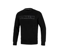 Sweat-shirt à col rond pour hommes PitBull HILLTOP en coton noir