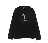 Sweat-shirt a col rond squelette pour hommes, noir BLACK XS