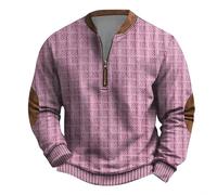 Sweat-Shirt à Fermeture éclair 1/4 Homme Imprimé Graphique Manches Longues Sweatshirts de Sport, Vestes de Travail Vêtements de survêtement d'extérieur pour la Vie Quotidienne, Les Sorties