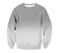 Sweat-shirt à imprimé dégradé pour homme, sweatshirts à col rond pour hommes, pulls décontractés tendance, pull ample tendance, pull à manches longues et col rond sans capuche pour homme à l'automne