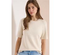 Sweat-shirt à manches courtes avec wording