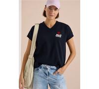 Sweat-shirt à manches courtes imprimé au dos