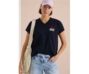 Sweat-shirt à manches courtes imprimé au dos