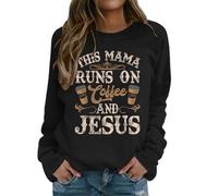 Sweat-shirt à manches longues pour femme avec inscription « God is Greater Than The Highs and Lows », Noir , XL