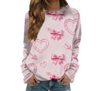 Sweat-shirt à manches longues pour femme - Pull graphique d'automne - Grande taille - Manches longues et col rond - Cadeau pour fille, Mr4, XXL