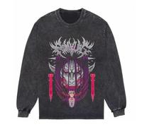 Sweat-shirt à manches longues style anime Eren Jaeger/Levi/Hange Zoe pour cosplay, vintage, délavé, pour hommes, femmes, adolescents, Type 1, S