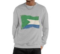 Sweat-Shirt À Sierra Leone Drapeau National pour Homme Col Rond Manches Longues Léger Et Basique Loisirs Sport Et Travail Toutes Saisons Couple