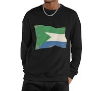 Sweat-Shirt À Sierra Leone Drapeau National pour Homme Col Rond Manches Longues Léger Et Basique Loisirs Sport Et Travail Toutes Saisons Couple