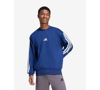 Sweat-shirt adidas Essentials Fleece 3S bleu blanc - L