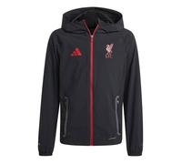 Veste de voyage Liverpool FC Tiro 25 Competition Vis Tech enfants Black / Strawberry Red 11-12A