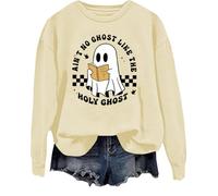 Sweat-shirt « Ain't No Ghost Like The Holy Ghost » pour Halloween et lecture chrétienne, Khika., M
