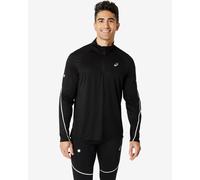 Sweat-shirt ASICS Road Lite-Show demi-zip noir blanc - XS