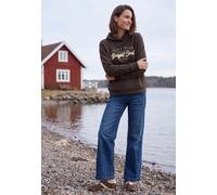 Sweat-shirt avec des détails en côtes