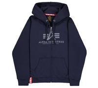 Sweat-shirt Basic Zip Hoody Alpha Industries - Rep Blue XL