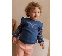 Sweat-shirt bébé en molleton dina bleu 9M(71CM)