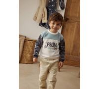 Sweat-shirt Bébé En Molleton Félintrépide Bleu 12M(74CM)