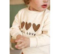 Sweat-shirt bébé fille message imprimé vanille 12M(74CM)