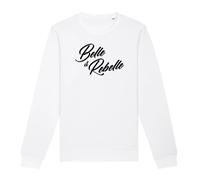 Sweat shirt ""Belle et Rebelle"" - Pour Femme - Coton 100% bio - Confectionné en France S