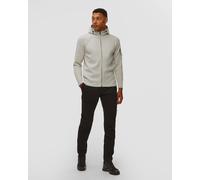 Sweat-shirt Blanc Et Gris Pour Hommes C.p. Company Lambswool Grs Hooded Full Zip Sweater 19cmkn057a110149a-m13