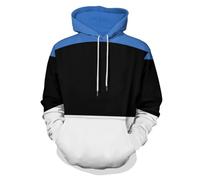 Sweat-Shirt Capuche Double Unisexe Imprimé Estonie Drapeau National Veste Multifonction Taille Grande Coupe Ample Manches Élastiques Design Classique Style Université